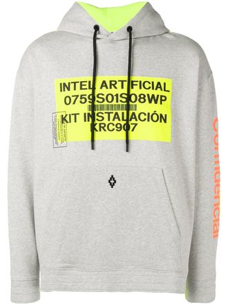Marcelo Burlon Hoodie met print - Grijs