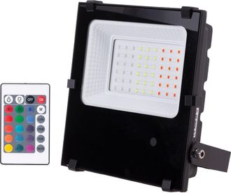 GreenIce Greenice - Foco Proyector Led 30w Ip65 Mando A Distancia Rgb 40.000h [1916-ns-hvfl30w-f-rgb]