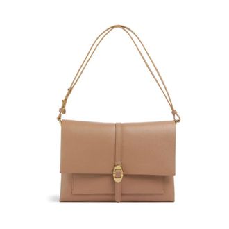 Coccinelle Bruine Leren Schoudertas - Dames - Schoudertassen - Bruin - ONE Size - Tassen