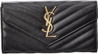 Saint Laurent Large Monogram Matelasse Leather Continental Wallet