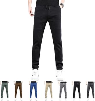 Generic Sirmale Multipants-High Stretch Multi-Pocket Durable Cargo Pants, Mens Breathable Comfy Hiking Cargo Pants (Black,4XL)