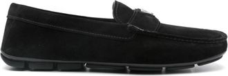 Prada Black Logo Loafers