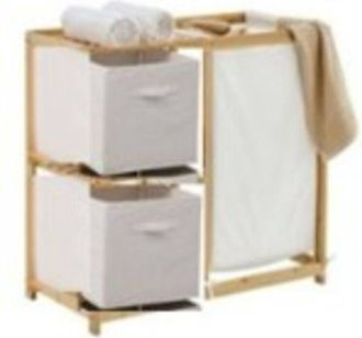 5five Simply Smart 5five Simply Smart - Scaffale tidy box con cestini in bamb&ugrave; marrone 66x33,3cm - 5five