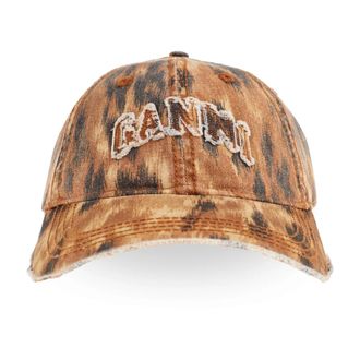 Ganni Caps, female, Brown, Size: ONE SIZE Baseball Cap