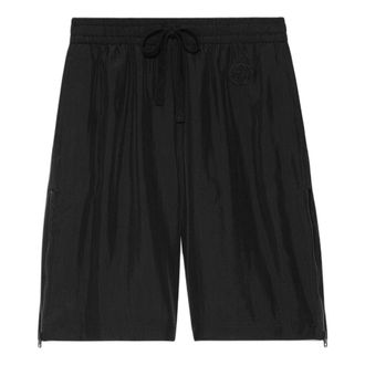 Gucci (WMNS) Gucci Black Silk Pong Shorts Black 773706-XJF8M-1043