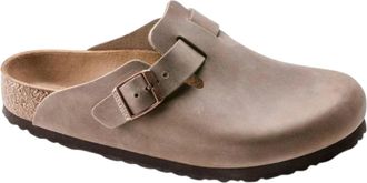 Birkenstock Boston Oiled Leather Clogs in Dark Brown Men