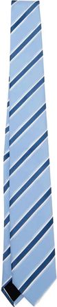 BOSS striped silk tie - men - Silk - One Size - Blue