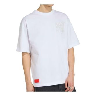 adidas Audi Revolut F1 Team Elevated Graphic II Tee White Hi-Res Red KV5774