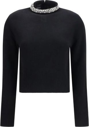 Pinko Turtleneck Trui - Dames - Coltruien - Zwart - XS - Nylon - Truien & Vesten