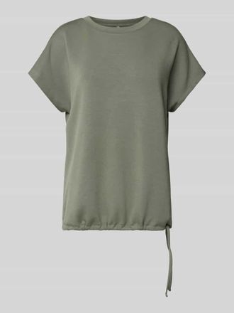 Soyaconcept Sweatshirt mit geripptem Rundhalsausschnitt Modell BANU in Khaki, Gr&ouml;&szlig;e L