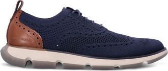 Cole Haan perforated lace-up sneakers - men - Rubber/Fabric/Leather - 42 - Blue