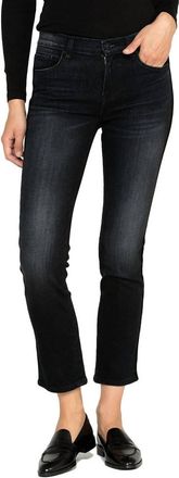 Hudson Womens Nico Straight Crop Jeans In Black