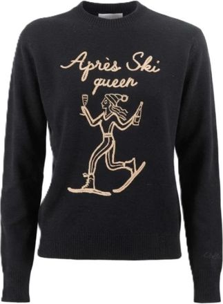 MC2 Saint Barth Apres Queen Cord 00Or EMB - - Knitwear - Donna - Nero - S