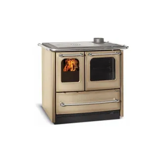 Nordica Nordica - Stufa Cucina a legna in acciaio porcellanato con forno Easy Evo 2.0 - beige