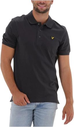 Lyle & Scott Effen Piqu&eacute; Polo - Heren - Polos - Grijs - S - Katoen - Tops