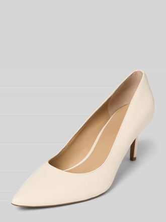 Lauren Ralph Lauren Pumps aus Leder mit Pfennigabsatz Modell LANETTE in Offwhite, Gr&ouml;&szlig;e 37,5