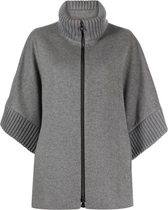 Cinzia Rocca wide-sleeves virgin wool jacket - women - Virgin Wool/Viscose - 42 - Grey