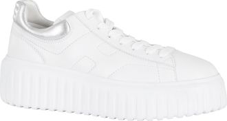 Hogan H-Stripes Leather Platform Sneakers