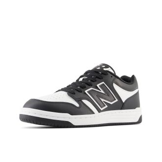 New Balance Sneaker NEW BALANCE 480, Herren, Gr. 44,5, schwarz-weiss (wei&szlig;, schwarz), Leder, Schuhe Sneaker