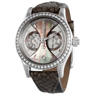 Bucherer Pre-owned Carl F. Bucherer Manero Chronograph Hand Wind Diamond Ladies Watch 00.10904.08.86.11