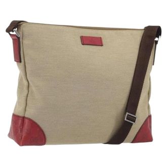 Gucci Pre-owned Canvas gucci-bags - Dames - Pre-owned - Beige - Maat: ONE Size