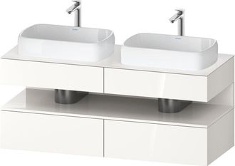 Duravit Qatego Consola Mueble Bajo Lavabo, 2 Extensiones, 2 - Duravit