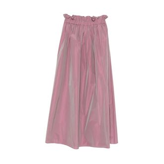 Herno Maxi Skirts, female, Pink, Size: XS New Techno Taffeta Skirt