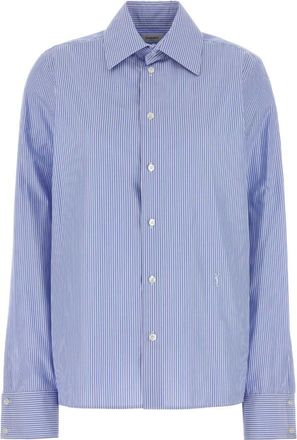 Saint Laurent Blue Stripe Shirt