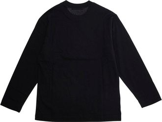 Marni Boys Crew Neck T-Shirt Black Cotton Top