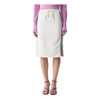 Patrizia Pepe Gonna midi - - Skirts - Donna - Bianco - L