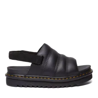 Dr. Martens Kole Athena Black Padded Slingback Leather Sandals