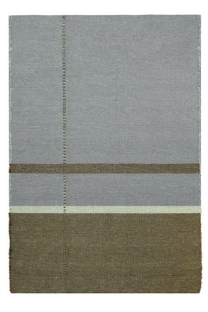 AFK Living Alfombra de fibras recicladas tejida a mano verde 160 x 230 cm