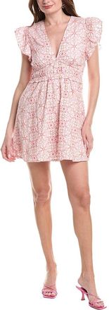 Sail to Sable Sail To Sable V-Neck Flutter Sleeve Mini Dress