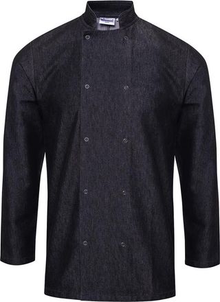 Premium Denim koksjas voor volwassenen (Zwart)