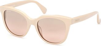 Max Mara MM0068 LEE3 25G Womens Sunglasses White Size 54