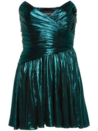 Retrof&ecirc;te Jayda flared minidress - women - Polyester/Spandex/Elastane/Polyester - M - Blue