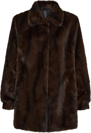 Notyz Nepbont & Shearling Jassen - Dames - Jassen - Bruin - S - Nepbont - Jassen