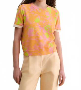 Rachel Comey Inez Short Sleeve Top In Orange Obscura