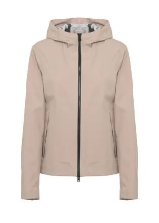 Woolrich Beige Light Stretch Hooded Jacket