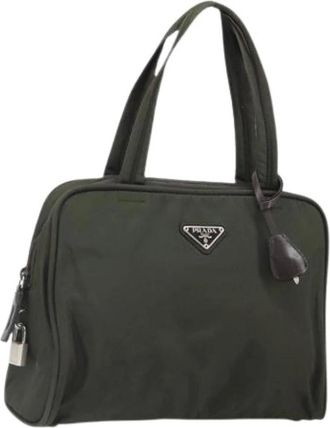 Prada Pre-owned Handbags, female, Green, Size: ONE SIZE Pre-owned Vintage Handbag