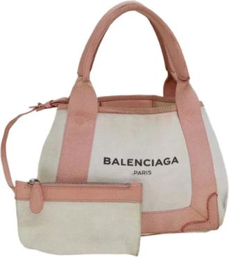Balenciaga Tweedehands Canvas handtassen - Dames - Vintage Handtas - Roze - ONE Size - Vintage