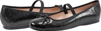 Bandolino Phalon Womens Flat Shoes Black Snake : 8.5 M, Polyester