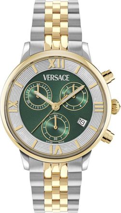 Versace Womens Classic Round Chrono Watch