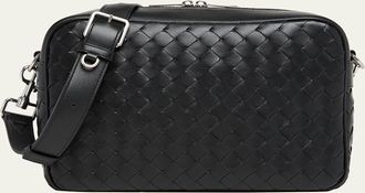Bottega Veneta Mens Intrecciato Medium Crossbody Bag
