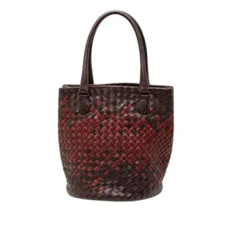 Bottega Veneta Pre-owned Tote Bags, female, Brown, Size: ONE SIZE Pre-owned Woven Bucket Bag