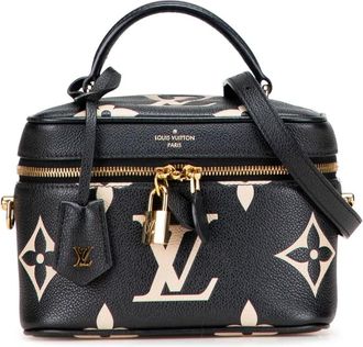 Louis Vuitton Borsa a tracolla Vanity PM in pelle Empreinte con monogramma Giant 2021-2025 - Nero