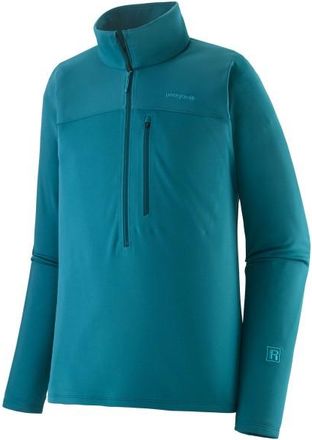 Patagonia R1 Ultralight 1/2-Zip Fleecepullover f&uuml;r Herren | t&uuml;rkis/blau