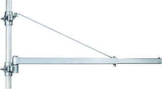 Trade Shop Trade Shop - Support Braccio Asta Bandiera Estensible Girevole Paranco Montacarichi