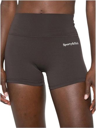 Sporty & Rich Mujer, Pantalones cortos, Marr&oacute;n, Talla: S