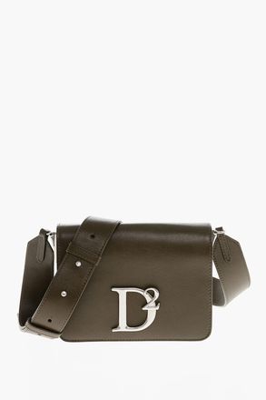 Dsquared2 Borsa a Tracolla in Pelle con Monogram in Metallo Argentato Dsquared2
